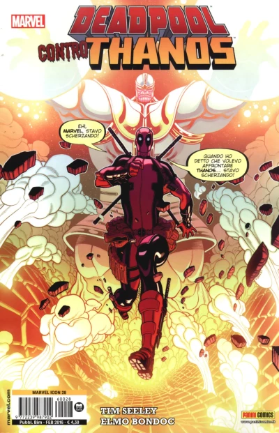 Cover of Deadpool Contro Thanos