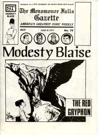 Cover of Modesty Blaise : The Red Gryphon