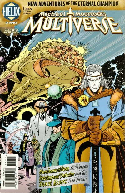 Cover of Moonbeams and Roses, Part One: The Mathematics of Smoke; The Metatemporal Detective Part 1: Crimson Eyes; Duke Elric Part One: Exile from Albion