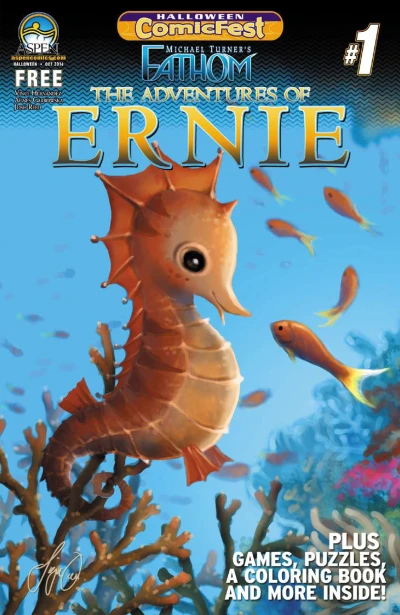 Cover of Fathom: The Adventures of Ernie the Seahorse; What the Dragon