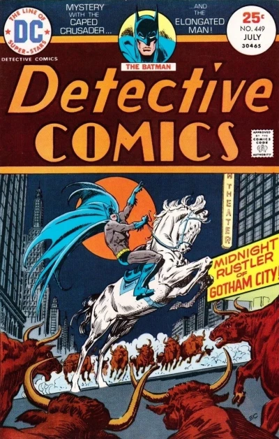Cover of Midnight Rustler of Gotham City!; The Mystery Man Who Walked on Air!