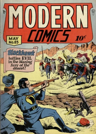 Cover of Blackhawk Battles Evil in the Blazing Fury of the Desert!