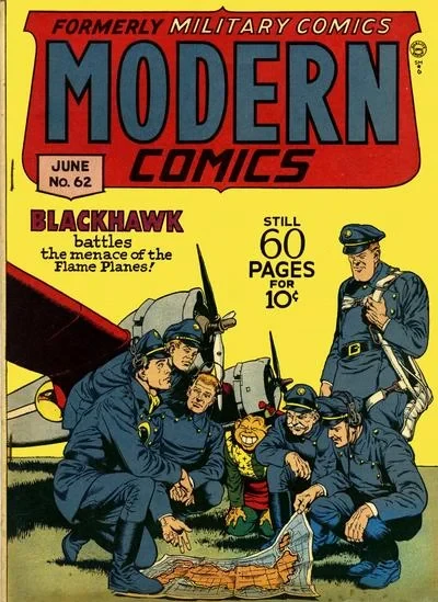 Cover of Blackhawk Battles the Menace of the Flame Planes