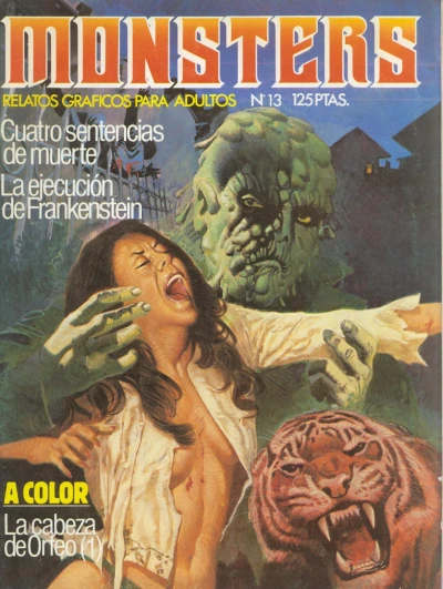 Cover of La ejecución de Frankenstein; 4 sentencias de muerte; La cabeza de Orfeo (1)