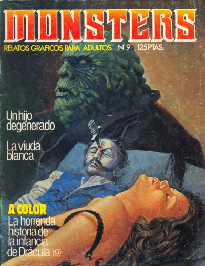 Cover of Un hijo degenerado; Diamantes sangrientos (2a parte); La horrenda historia de la infancia de Drácula (9); La viuda blanca (1a parte)