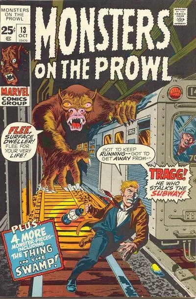 Cover of The Sandman Cometh!; I Dared Enter the Haunted Forest; It Fell From the Flying Saucer!; The Thing From the Hidden Swamp; In the Shadow of Tragg - He Who Walks Beneath the Earth!