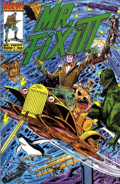 Cover of Mr. Fixitt Re-Entry; Penguin Problem; Veeza's Female Robot Ancestors; My Worstest Adventure; Plumber's Helper
