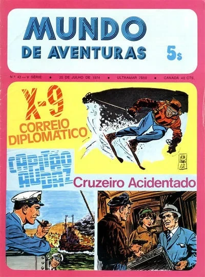 Cover of X-9 Correio Diplomatico ; Capitao Audaz Cruzeiro Acidentado