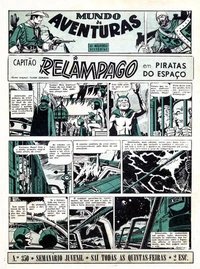Cover of Capitao Relampago em Piratas do Espaco