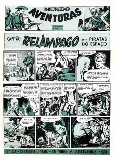 Cover of Capitao Relampago em Piratas do Espaco