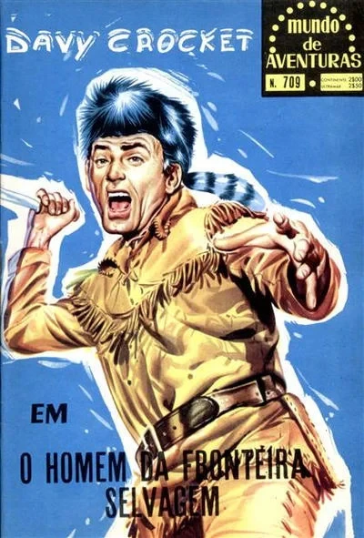 Cover of Davy Crocket em O Homem Da Fonteira Selvagem