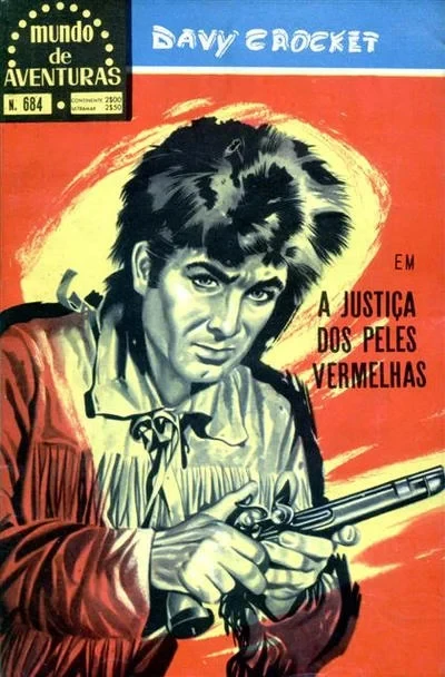 Cover of Davy Crockett em A Justica Dos Peles Vermelhas