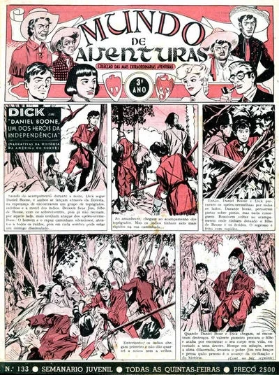 Cover of Dick em Daniel Boone, Um Dos Herois da Independencia