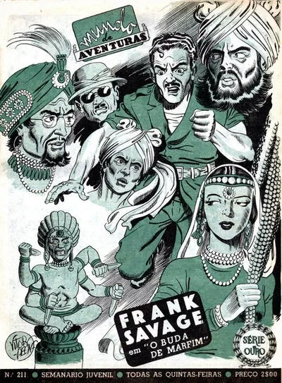 Cover of Frank Savage em "O Buda de Marfim"
