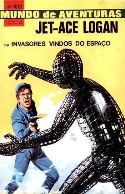 Cover of Jet-Ace Logan em Invasores Vindos do Espaco