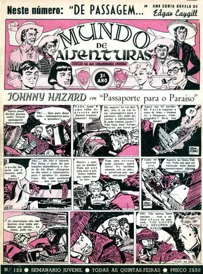 Cover of Johnny Hazard em "Passaporte para o Paraiso"