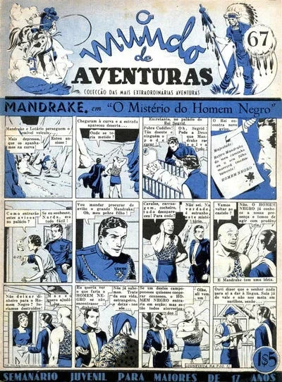 Cover of Mandrake em "O Misterio do Homem negro"