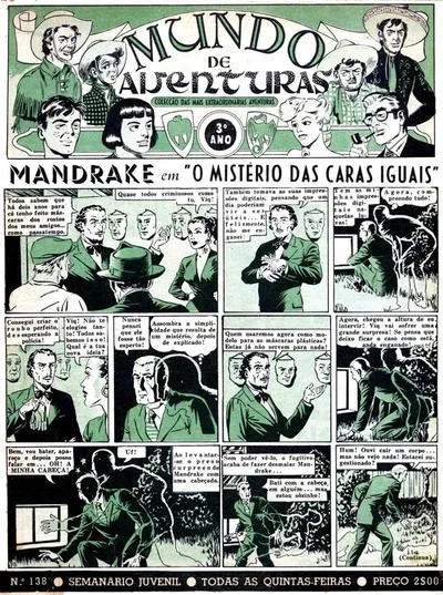 Cover of Mandrake em "O Misterio das Caras Iguais"