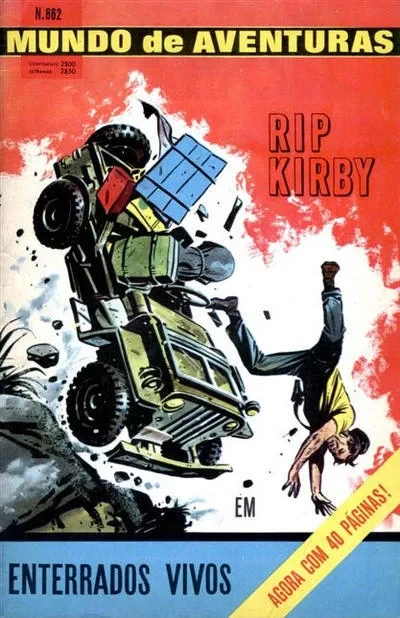 Cover of Rip Kirby em Enterrados Vivos