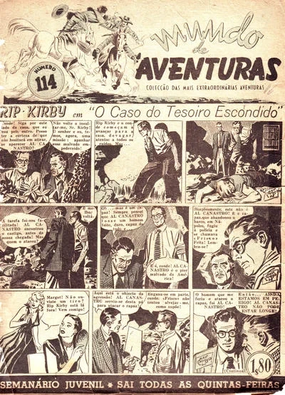 Cover of Rip Kirby em "O Caso do Tesoiro Escondido"