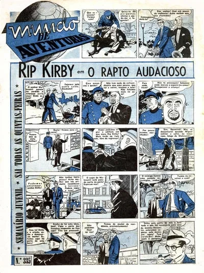 Cover of Rip Kirby em O Rapto Audacioso