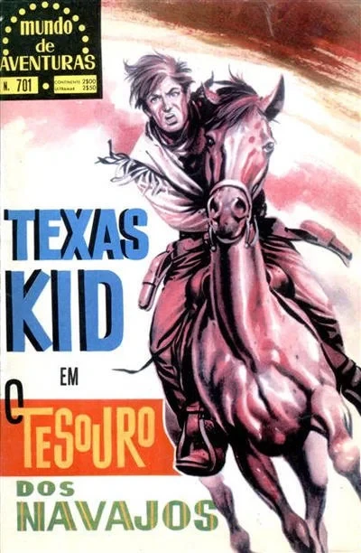 Cover of Texas Kid em O Tesouro dos Navajos