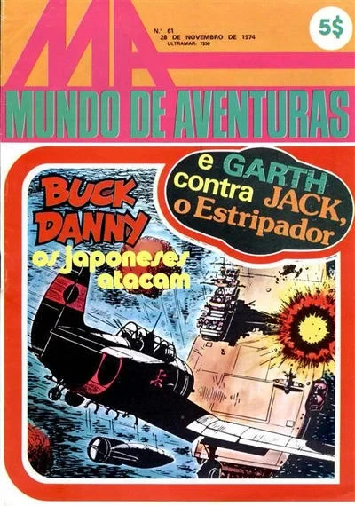 Cover of Buck Danny os japoneses atacam ; Garth contra Jack o Estripador