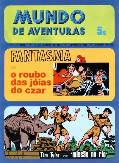 Cover of Fantasma em o roubo das joias do czar ; Tim Tyler em "missao no rio"