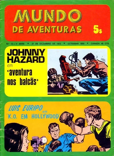 Cover of Johnny Hazard em "aventura nos balcas" ; Luis Euripo em "K.O. em Hollywood"