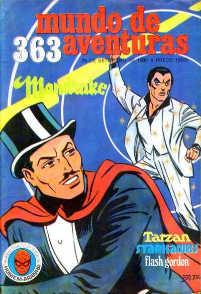 Cover of Mandrake ; Tarzan ; Starhawks ; Flash Gordon