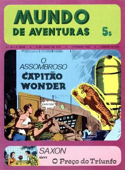 Cover of O Assombroso Capitao Wonder ; Saxon em O preco do Triunfo