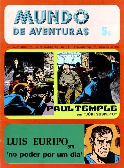 Cover of Paul Temple em "Juri Suspeito" ; Luis Euripo em "no poder por un dia"