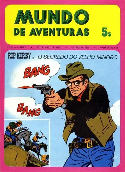 Cover of Rip Kirby em O Segredo do Velho Mineiro