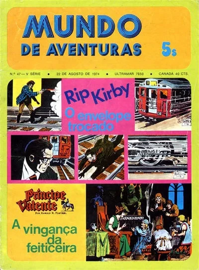 Cover of Rip Kirby O envelope Trocado ; Principe Valente A vinganca da feiriceira