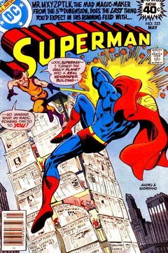 Mxyzptlk spelled backward is T-R-O-U-B-L-E