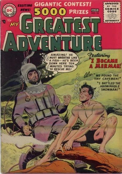 Cover of We Found a World of Tiny Cavemen! / I Battled the Abominable Snowman! / I Became a Merman!