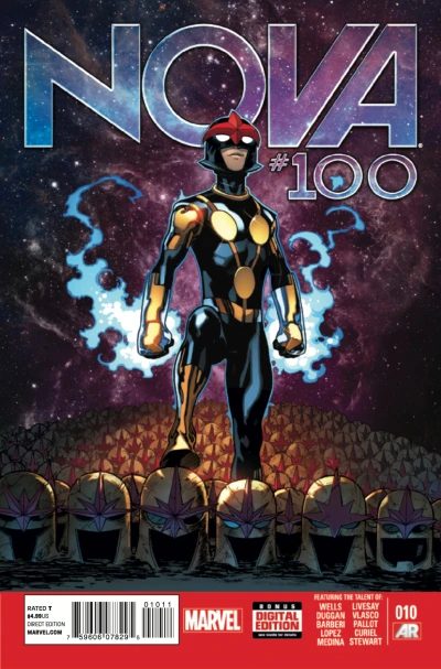 Cover of Chapter Ten: Land and Launch; Adventure Time; A Sneak Peek at Nova #1000