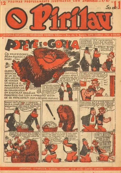 Cover of Popeye e o Gorilla