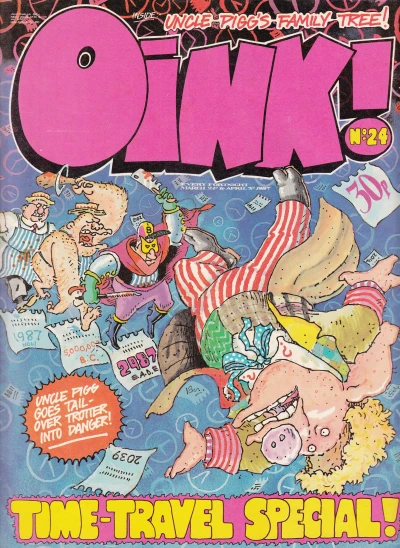 Cover of Oink! 24 - Time Travel issue