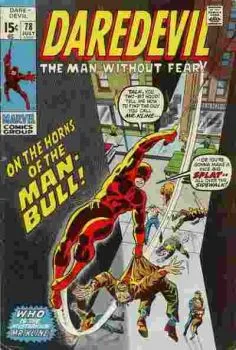 Cover of On the Horns of the Man-Bull!