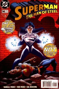 Only One Man Can Stop The Strange Visitor-- --And It's Not The Man of Steel!