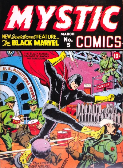 Cover of Origin of the Black Marvel; The Tempest; The Discovery in the Volcano; Introducing the Terror; The Legend of the Blackfeet; Garvey Lang; The Poisoned Children; The Story of Mark Todd