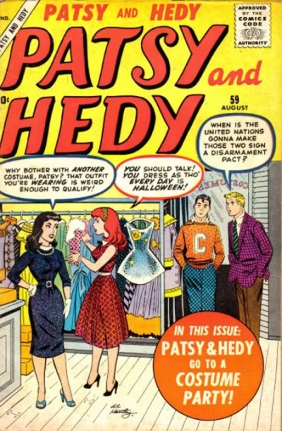 Cover of Patsy & Hedy Go To A Costume Party!