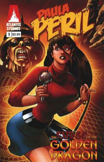Cover of The Curse of the Golden Dragon; "Who's Paula Peril?"