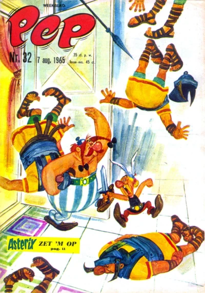 Cover of Asterix zet 'm op