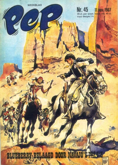 Cover of Blueberry belaagd door Navajo's