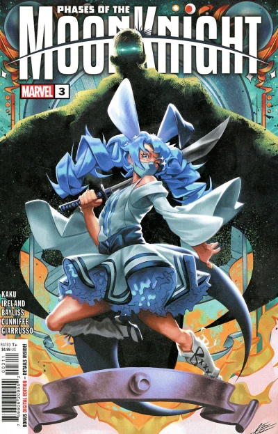 Cover of Moon Knight-Chan; The Past is Present; Mini Marvels