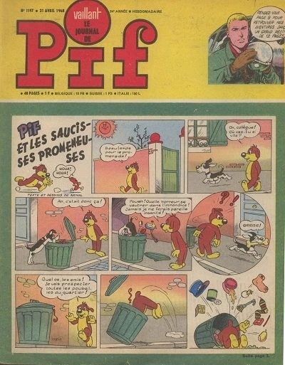 Cover of Pif et les Saucisses Promeneuses