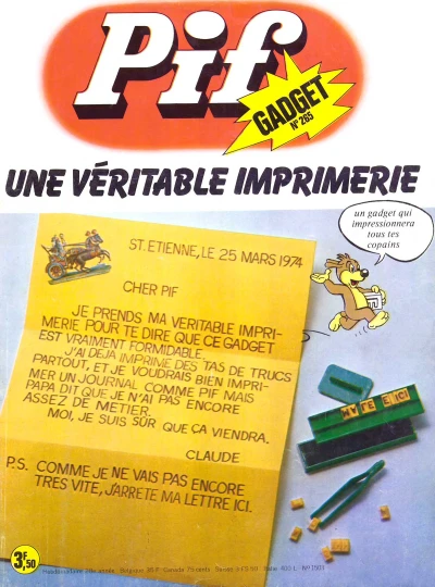 Cover of Une veritable imprimerie (265)
