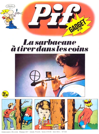 Cover of La sarbacane a tirer dans le coins (270)